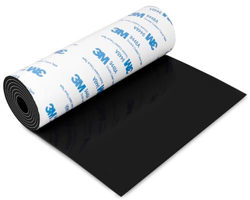 Silicone Furniture Pads, 5 x 40 Non Slip Furniture Pads Anti Skid Pads Non Slip Self Adhesive Cuttable Silicone Tape Strip Roll for Protecting Hardwood Floors Chair Wall Protector - Black