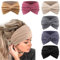 DRESHOW 6 Stück Damen Stirnband Elastische Weiche Stirnbänder Kopfband Haarband Kopf Wickeln Niedlich Haarschmuck für Alltag Yoga Sport Fitness