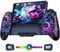CoguyTech Switch Controller Wireless für Nintendo Switch/OLED, RGB Handheld Controller mit Turbo Programmierung und Einstellbarem Vibration, Einteilige Switch Joypad mit 1000 mAh
