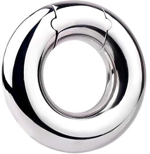 Jixaxe Extra Gewicht Edelstahl Dicker Hodenring Ballstretcher Hodengewicht CBT Penis Anhänger Penisring, Male Cock Ring Hodenringe Für Männer Metall Cockring Sex Toys für Mann Verzögerung (L: 34mm)