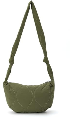 7VSTOHS Damen Halbmond Crossbody Schultertasche, Hobo Casual Crossbody Bag, Nylon Schultertasche Moon Bag Stylische Halbmond Tasche