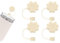 4 Pcs Straw Cover for Stanley Cup, Flower Straw Cover, Tumbler Accessories for Stanley Cup, Silicone Straw Caps Reusable Straw Tips Protectors for Stanley Cup 10mm 0.4in Straws