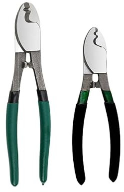 Heavy Duty Professional Wire Cutter, Electrical Cable Wire Plier Stripper Shear Cutting Tool, Anti-Slip Handle, for Aluminium, Copper and Plastic Cable,DIY Crafts (6 inch (150mm) + 8 inch (200mm))