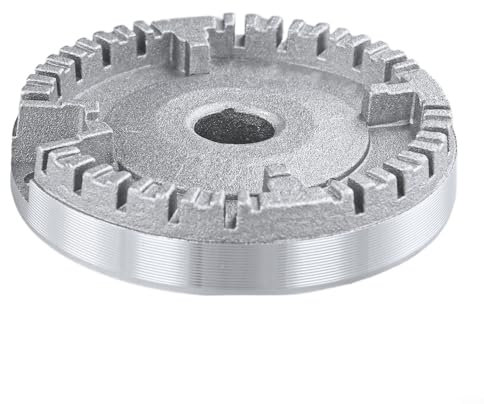 BlissfulAbode Gasherd Brenner Feuerverteiler Aluminium Ersatzteile für Sabaf Küche Kochfeld 47 mm 68 mm 94 mm 125 mm Silber (#75)
