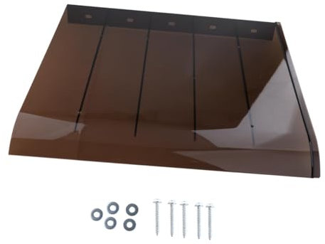 perfk Tenda da Sole per Finestra, Tenda da Sole per Porta d'ingresso, con Viti, Colore Marrone, Tenda da Sole per Veranda, per, terrazza Esterna, 50 Cmx45 Cm