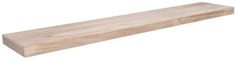 Velano - Holzwandregal, Regalboden, Schweberegal, Hängeregal aus Paulownia-Holz - 1 Stück, 118x23 cm, Paulownia verbrannt - Regale für Küche, Badezimmer, Wohnzimmer, Schlafzimmer - LUONTO