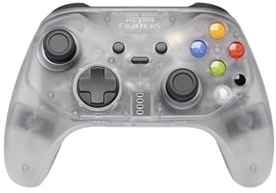 Retro Fighters Hunter XBOX Wireless Controller for XBOX/Switch/PC, Crystal