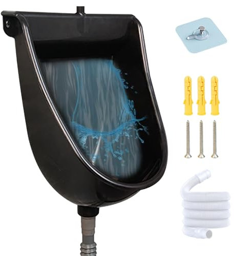 Urinarios para hombres Garaje de pared de urinal de urinal de a prueba de agua con urinarios de plástico resistentes a los rayos de 59
