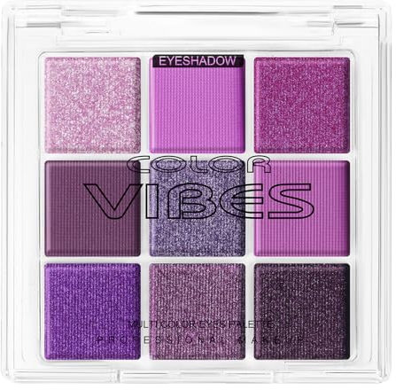 BUTBU Professional Makeup Lidschattenpalette, mit 9 Farben, Eyeshadow-Palette Matt und Schimmernde, Make-Up palette, lidschatten lila, Hochpigmentierten Lidschatten Palette, für Urlaubs und Alltags