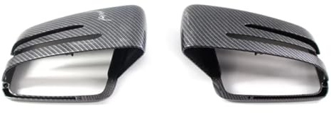 Rückspiegelkappe Ersatz Für Benz ABCES CLA GLA GLK Klasse W176 W246 W204 W212 W221 C177 X204 X156 Auto Rückspiegel Abdeckung(Carbon fiber pattern)