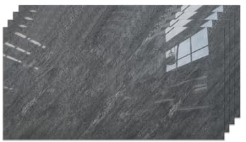IZODEKOR Wandpaneele Marmoroptik 60x120 cm | Küchenrückwand Platte Wandpaneel | Pvc Wandverkleidung für Küche, Bad | Spritzschutz Küche | Wasserfest und Hitzebeständig | Iron Hand
