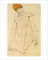 Tänzerin Kunstdruck by Egon Schiele, 41x51