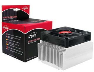 Spire CPU Cooler Intel Socket 478 Quiet 70 mm Fan 3200U/min 26 dBA Aluminium with a Copper Core Pentium4 Celeron