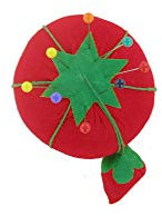 Hemline Tomato Style Pin Cushion with Attached Sharpener