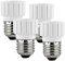 Lunartec Leuchtmittel Adapter: 4er-Pack Lampensockel-Adapter von E27 auf GU10 (Fassungsadapter, Lampen-Sockel, Glühbirne)
