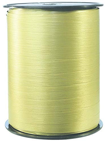 Clairefontaine 601575C Spule Geschenkband matt (250 m x 10 mm, ideal für Bastelprojekte und Geschenke) 1 Stück gold