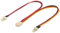 Unbekannt Wentronic 93880 Câble d'alimentation Interne pour Ventilateur 2 fiches 3 Broches vers 1 Prise 3 Broches Noir 3 Stück