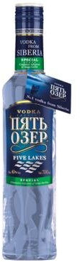 Five Lakes special Vodka 40% vol, 1 KARTON, 6 Flaschen je 0,7L