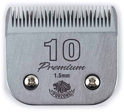 Furzone Detachable Blade - Size 10 Blade 1/16, Made of Extra Durable Japanese Steel, Compatible with Most Oster, Wahl A5 Clippers
