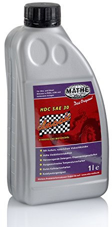 MATHÉ Classic HDC SAE 30 (1,0 l) - Einbereich-Motor-Öl, Motorenöl für Otto-, Saug- und Turbo-Diesel-Motoren, Einbereichsöl für Young- und Oldtimer, PKW, LKW & Traktor, Motoröl mit hoher Viskosität