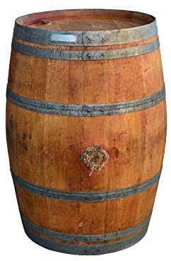 Tonneau de Decoration, Baril de vin comme Table Bar 225 litres en Bois de chêne Massif (Bois huilé)