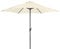 Doppler derby Basic Lift NEO 300 cm - Großer, runder Sonnenschirm für den Garten - Mit Kurbel - Regenabweisend - ca. 300 cm - Natur