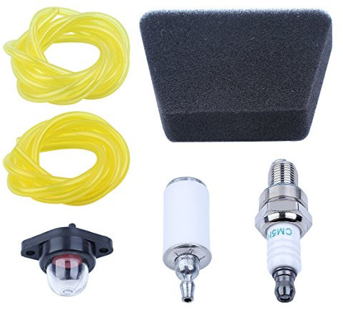 Haishine Filtro Aria Primer Bulb Kit Tubo Flessibile Carburante per Husqvarna Poulan Pro Woodshark WildThing Sears Artigiano 530037793 Parti Motosega