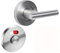 Toilet Cubicle Locks with Extended Lever Turn to be Used with Mortice Deadbolt
