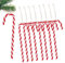 MEJOSER 30 Stück 15cm Weihnachten Zuckerstangen zum Hängen Candy Canes als Baumschmuck Christbaumanhänger Weihnachtsbaum Schmuck Deko Anhänger mit Kordel Rot und Weiß