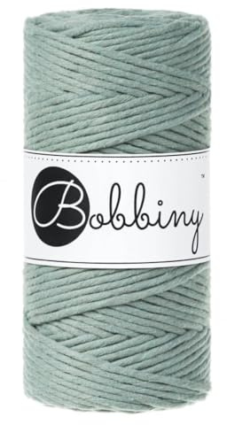 Bobbiny Makramee-Schnur, 3 mm, einlagig, Lorbeerfarben, 100 m