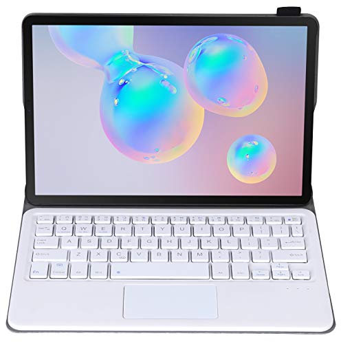 J&H Cover per tastiera Bluetooth wireless per Samsung Galaxy Tab S5e 10.5'' [Modello: SM-T720/SM-T725], copertura protettiva in pelle di pecora, tastiera rimovibile e touchpad