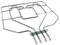 DL-pro Élément chauffant, pour barbecue, 2800 W, 230 V, pour Bosch Siemens Constructa 684722 00684722