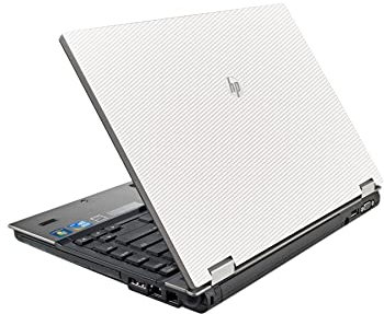 AlphaWraps Skin for HP EliteBook 8440P Laptop | White Carbon | Protective and Durable Vinyl Decal wrap Cover | Made in The UK