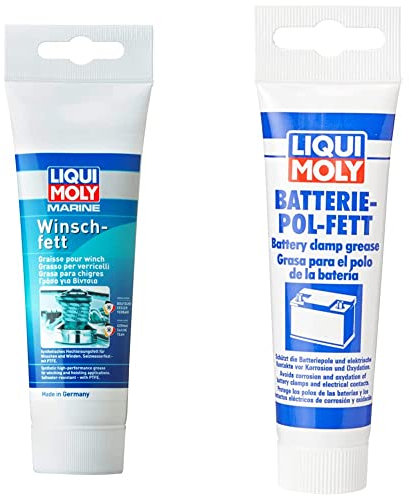 LIQUI MOLY Winsch- und Batterie-Pol-Fett | 100 g & 50 g | Boot Calcium Fett | Schmierfett | Art.-Nr.: 25045 & 3140