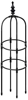 Metall Rankhilfe Obelisken Set, Höhe: 90cm/120cm/150cm Rankhilfe Aus Metall - Rankstütze Für Rosen, Ranksäule Für Kletterpflanzen, Wetterfestes Rankgitter Rund Tomaten, Wein, Wetterfest Rankobelisk