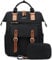 LOVEVOOK Sac a Dos Femme Grand pour Ordinateur Portable 17 pouces avec Étui pour Câble de Données, Impermeable Sacs ados PC ,Ordi Feminin Elegant pour Voyage College Travail Noir