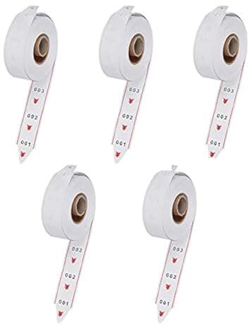 CYSSJF Rouleaux Tickets d'Attente (3 Chiffres, 000-999,5 Rouleaux)|2000 Tickets par Rouleau| Rouleau Ticket Numéroté, Tickets de File d'Attente pour Distributeur de Tickets