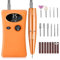 Electric Nail Files Professional,Urbuti Portable Nail Drill Machine for Acrylic and Gel Nails,35000RPM Rechargeable Electric Manicure Pedicure Set (Orange)
