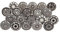 Shah Crafts.Ceramic Door Knobs Black and White Premium Quality Assorted Clock Designs Handmade, Vintage, Shabby Chic, Interior Furniture, Cabinet Cupboard Wardrobe Drawers Pulls Handles - Pack of 10