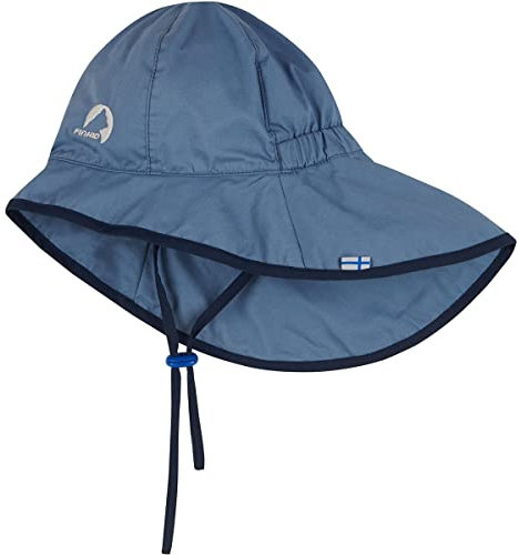 Finkid Aurinko Blau - Leichter Kinder UV-Schutz Sommerhut, Größe S - Farbe Dove - Navy