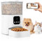 kieyeeno Distributeur Croquettes Chat Automatique, 3L Mangeoire Automatique pour Chat avec Caméra 1080P, 2,4 G WiFi+Bluetooth, Fonction Minuteur et Enregistrement Vocal (Blanc)