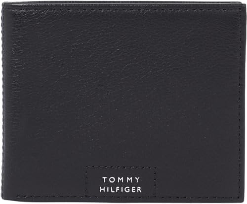 Tommy Hilfiger Herren Portemonnaie Leather Mini Wallet Klein, Schwarz (Black), Einheitsgröße