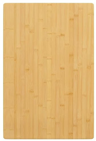 Homgoday Tischplatte Ersatztischplatte Tischplatte Ersatztei Schreibtischplatt Holzplatte für Esstisch Couchtisch 60x100x1,5 cm Bambus