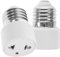 Veemoon - Adaptador de enchufe de bombilla E27 (2 pines, 2 unidades), 4GP15D243J07OCNIW06Y