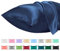 Lirex 2er Set Satin Kissenbezug 50x80cm, Kissenbezüge, Weich wie Seiden Kissenbezug, Satin Kopfkissenbezug Kissenhülle für Haar und Haut Kommt, Oeko-TEX Zertifiziert, Navy Blau