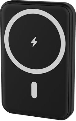 Wonder Full Power - Batterie Externe MAGNETIQUE 5 000 mAh - Compatible avec iPhone, Samsung, et Autres Mobiles Power Bank - Charge Rapide 20W avec USB-C Entrée & Sortie - Câble USB-C fourni.
