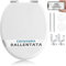 HAND - Tavoletta Wc Universale in Legno a Chiusura Rallentata con Cerniere Cromate Antiruggine (Rallentata)