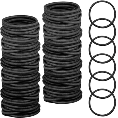 120 PCS Elastic Hair Bands, 2mm Hair Ties Elastic Bobbles Hairbands | Ponytail Holders No Metal Gentle Hair Bands for Women Girls Kids
