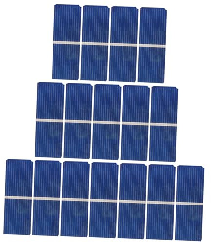 Gogogmee 100piezas Células Solares Policristalinas Mini Panel Portátil Solar Para Banco De Energía Carga Exterior Ciclismo Camping
