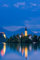 adrium Acryl-Bild 60 x 90 cm: Beleuchtete Kirche am Bleder See in Slowenien. (81575258)